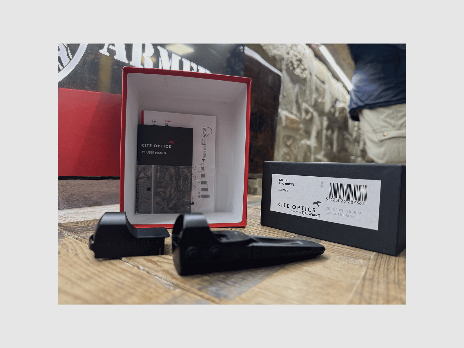 USED – RED DOT – KITE OPTICS – K1 BRG MOUNT BL 2MOA, image 4 of 4