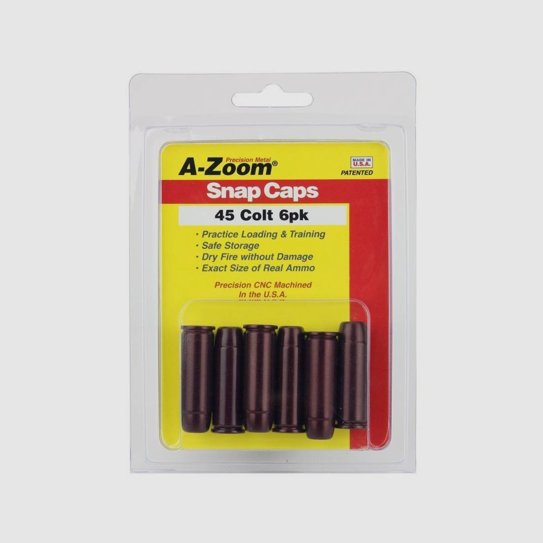 A-Zoom Snap Caps .45 Colt 5 pieces