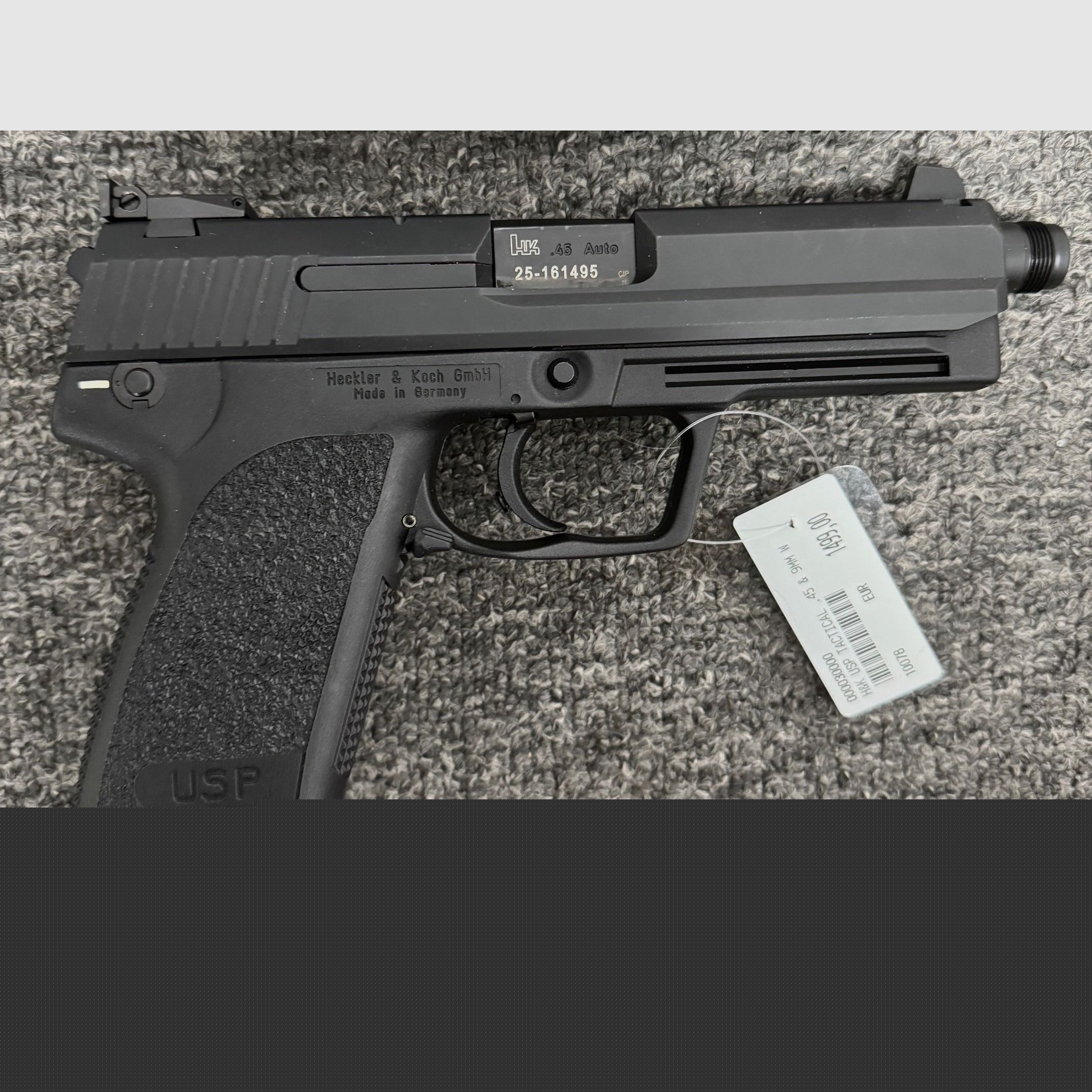 Heckler & Koch USP Tactical .45 Auto mit MG