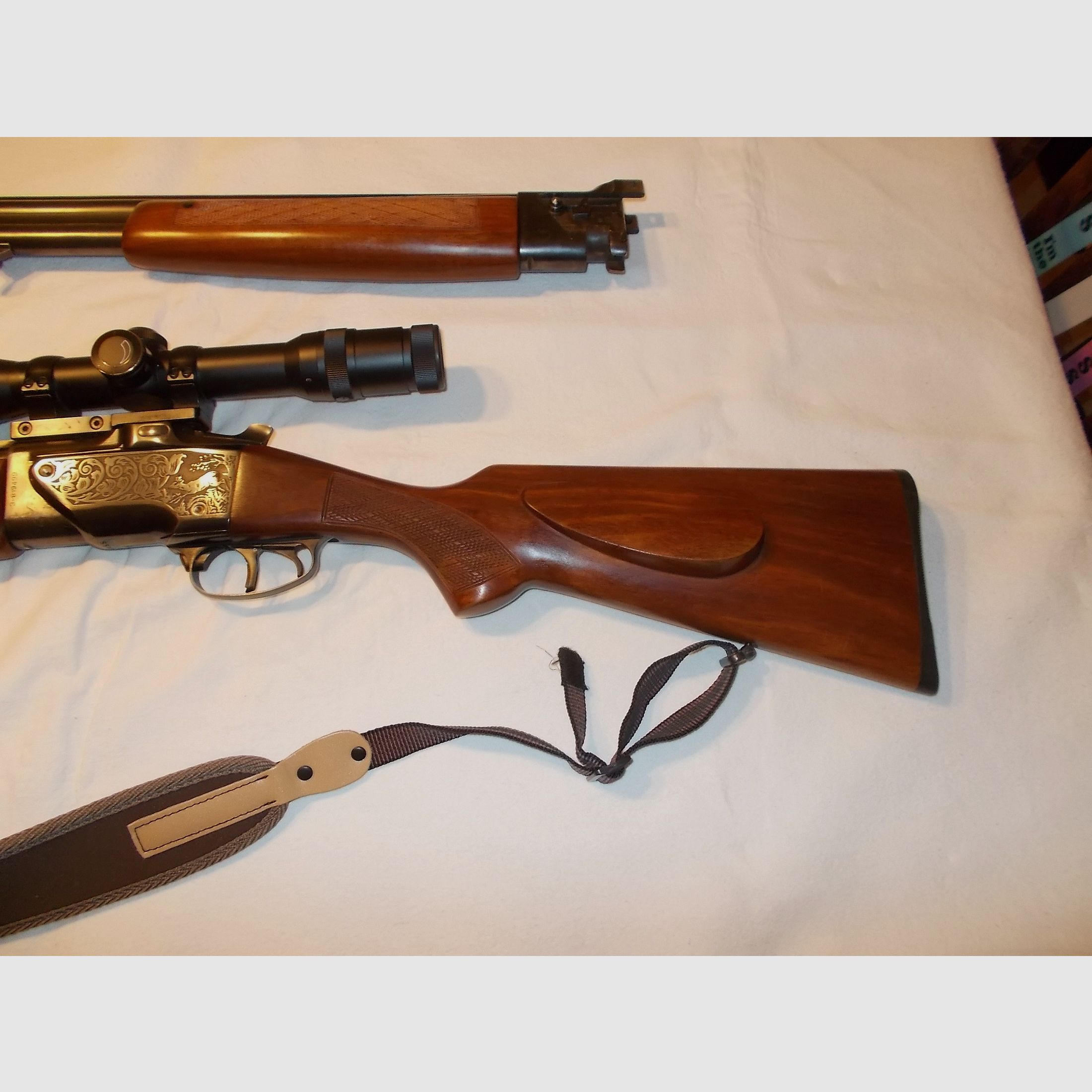 Bockbüchsflinte mit Wechsellauf von Brünner mit Zf