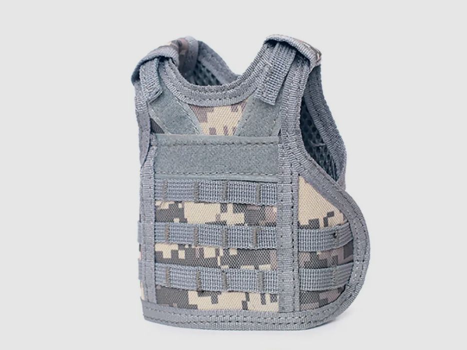 Mini protective vest for beer bottle / wine bottle / thermos bottle - Digital-ACU