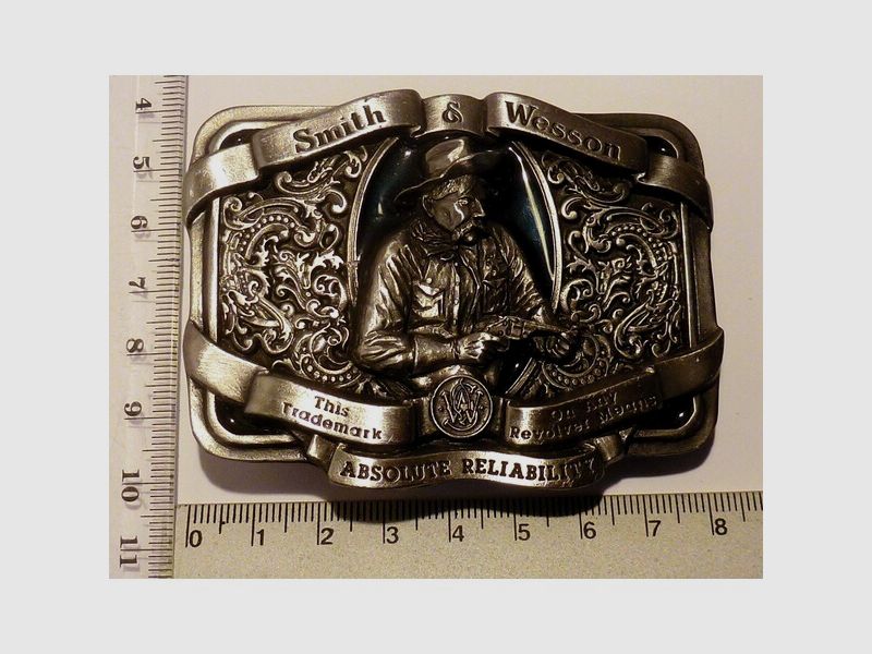 Seltene Gürtelschließe/-Schnalle Smith & Wesson Absolute Reliability