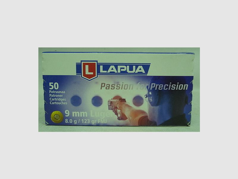 Lapua 9mmPara VM 8,0g/123gr - R381 (a50) schwach