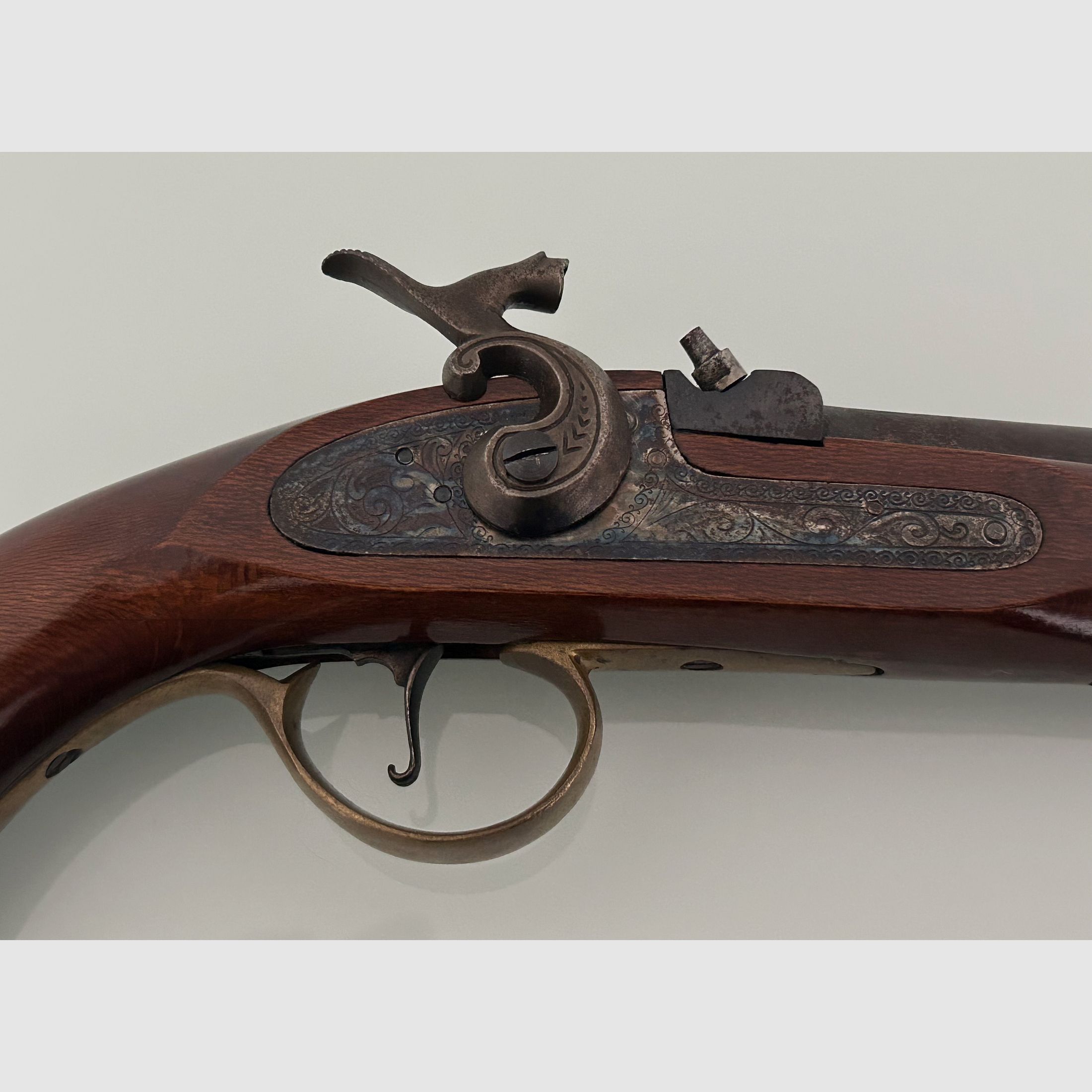 Percussion pistol, muzzleloader, muzzleloading pistol, percussion pistol, black powder, black powder, caliber .45 - replica -