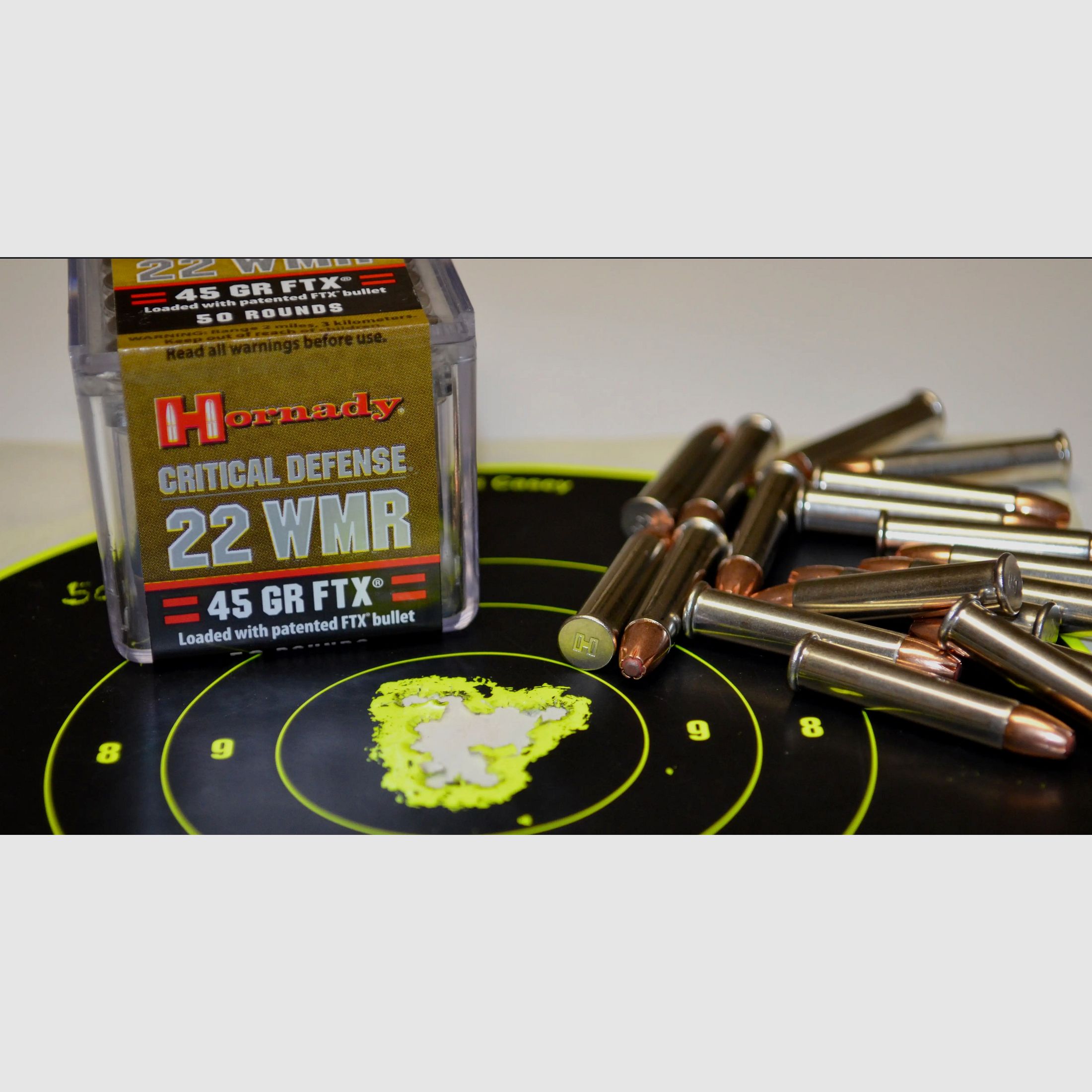 Hornady 83200 .22 WMR 45gr FTX Critical Defense