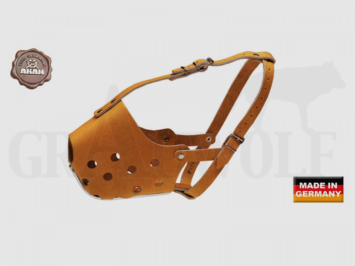 AKAH Muilkorf Quasi Leer 29 tot 36 cm