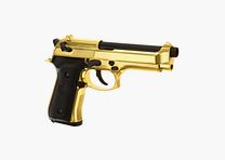 WE M9 Airsoft Pistole GBB VM 6mm BB gold