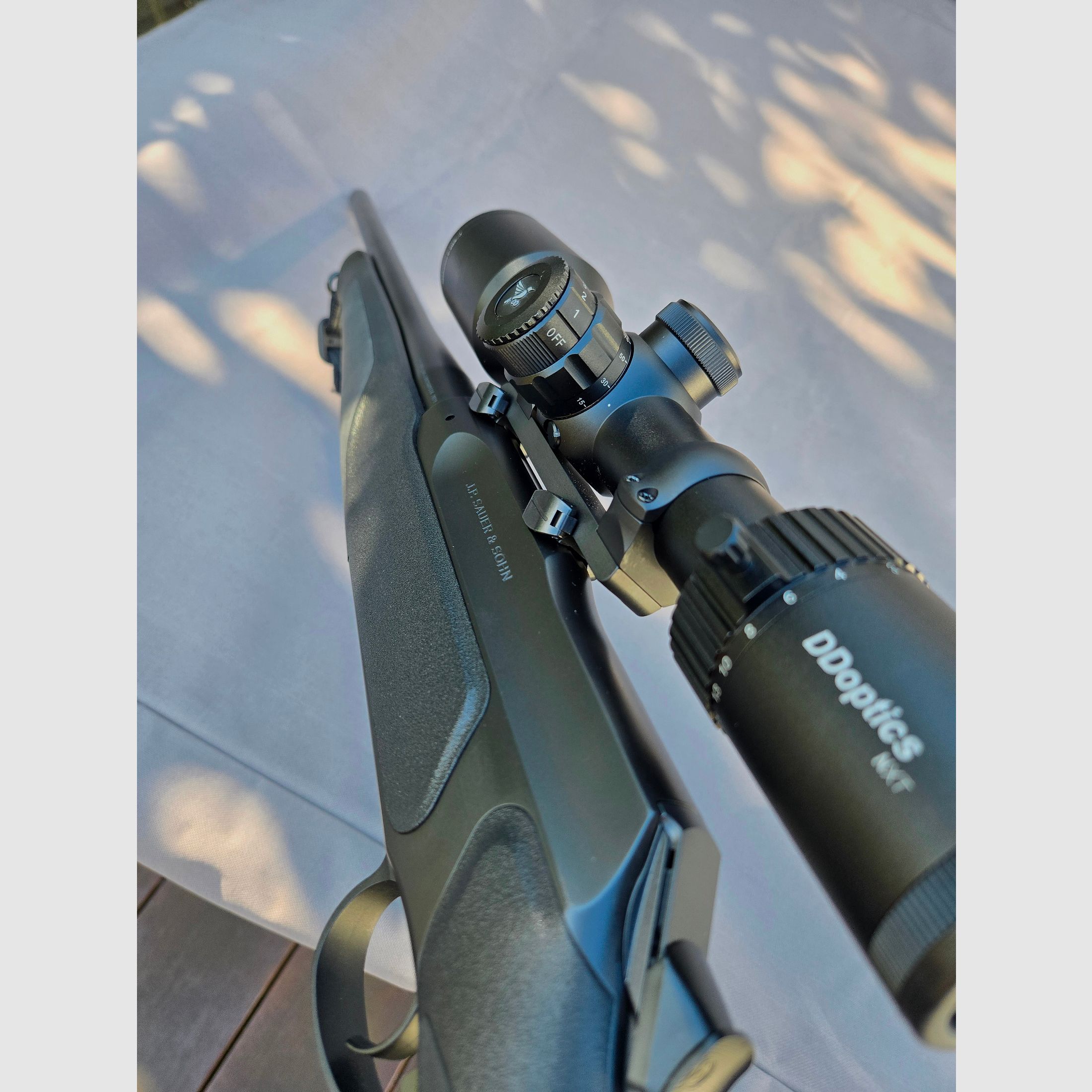 Sauer 505 Synchro XT Black 8x57 IS 47cm LL