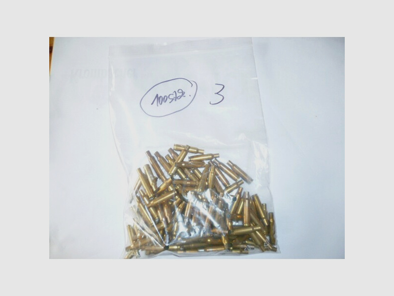 100 Stck Hülsen Cal. 222 Rem. - div. Marken