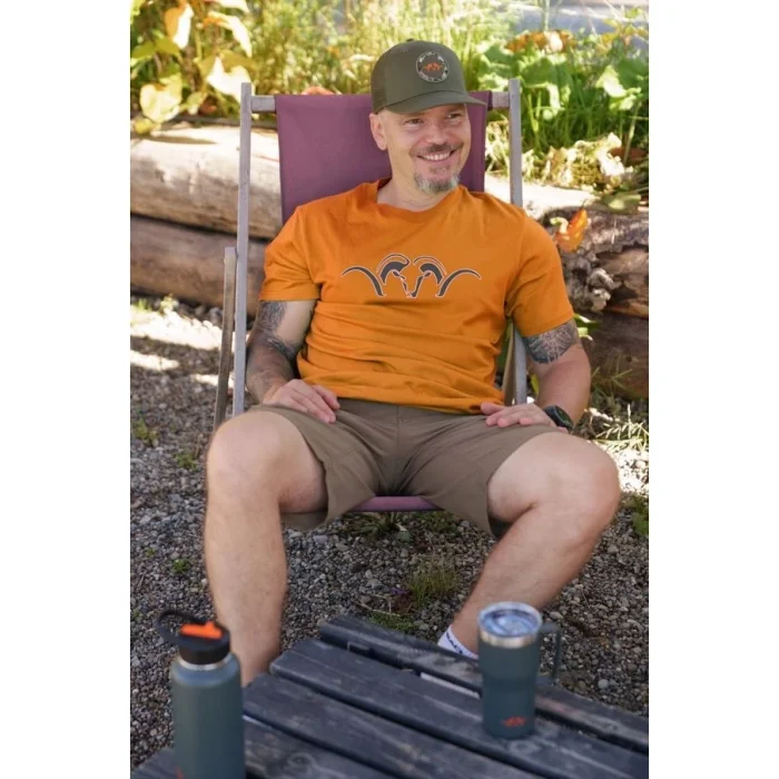 T-shirt BLASER Argali Outline T26 orange 261021-006/325, image 3 sur 4