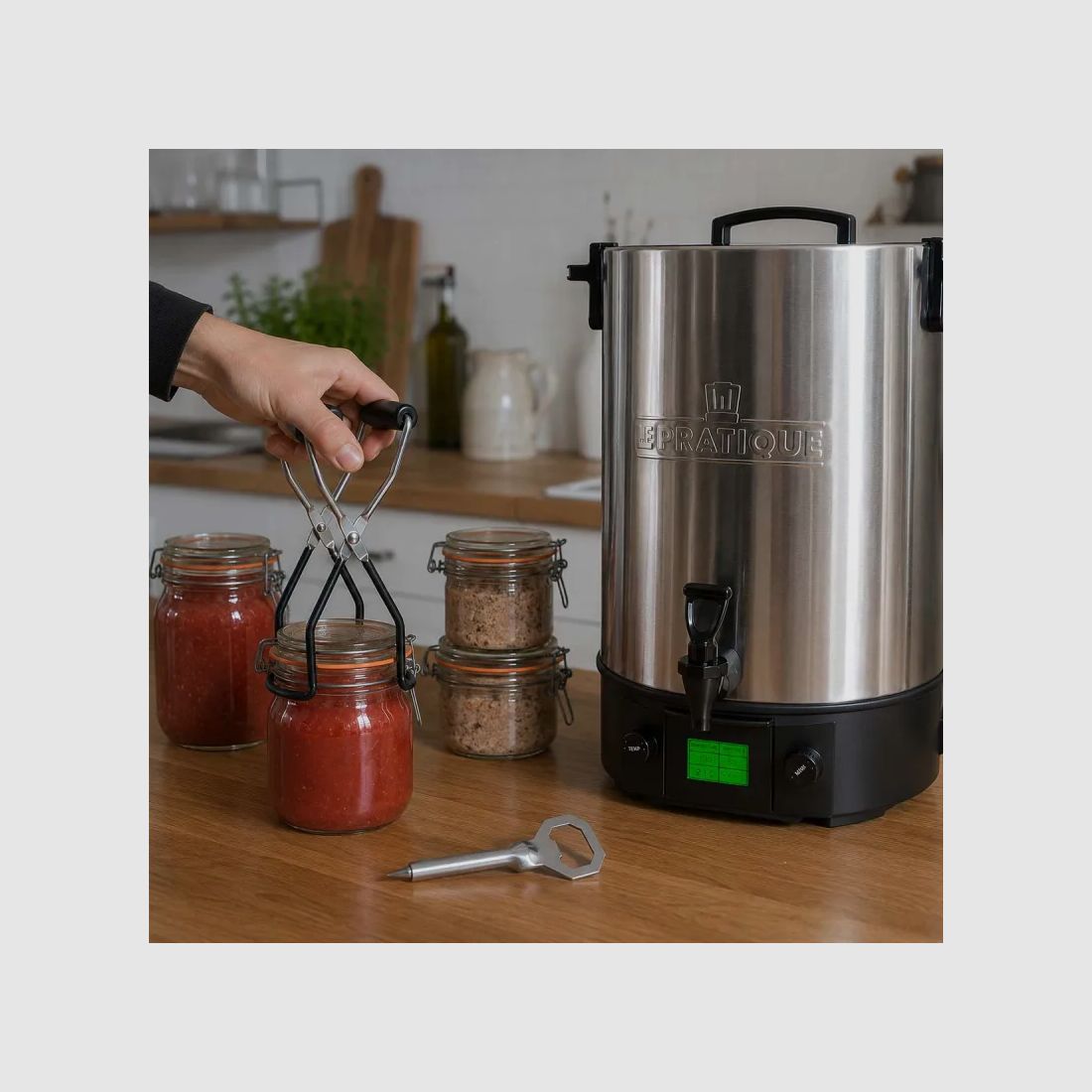 Sterilisator-Set 30 L, Zange und Einmachöffner Le Pratique, Bild 9 von 9