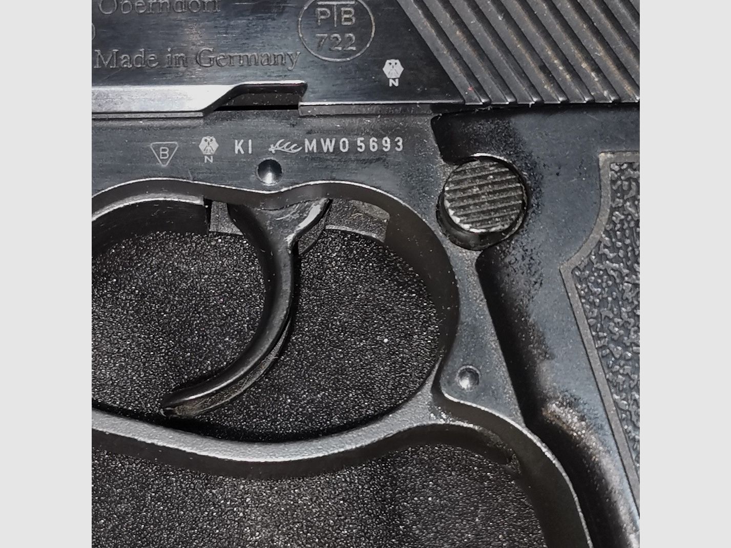 Mauser HSC 90 Para Srebrny/Czarny Broń kolekcjonerska z PTB Wolna od 18 roku życia