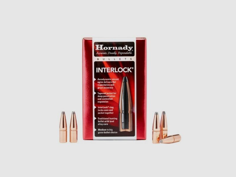 Hornady 8mm / .323 150 Grain SP Interlock Pociski | 100 Sztuk w Indywidualnym Opakowaniu