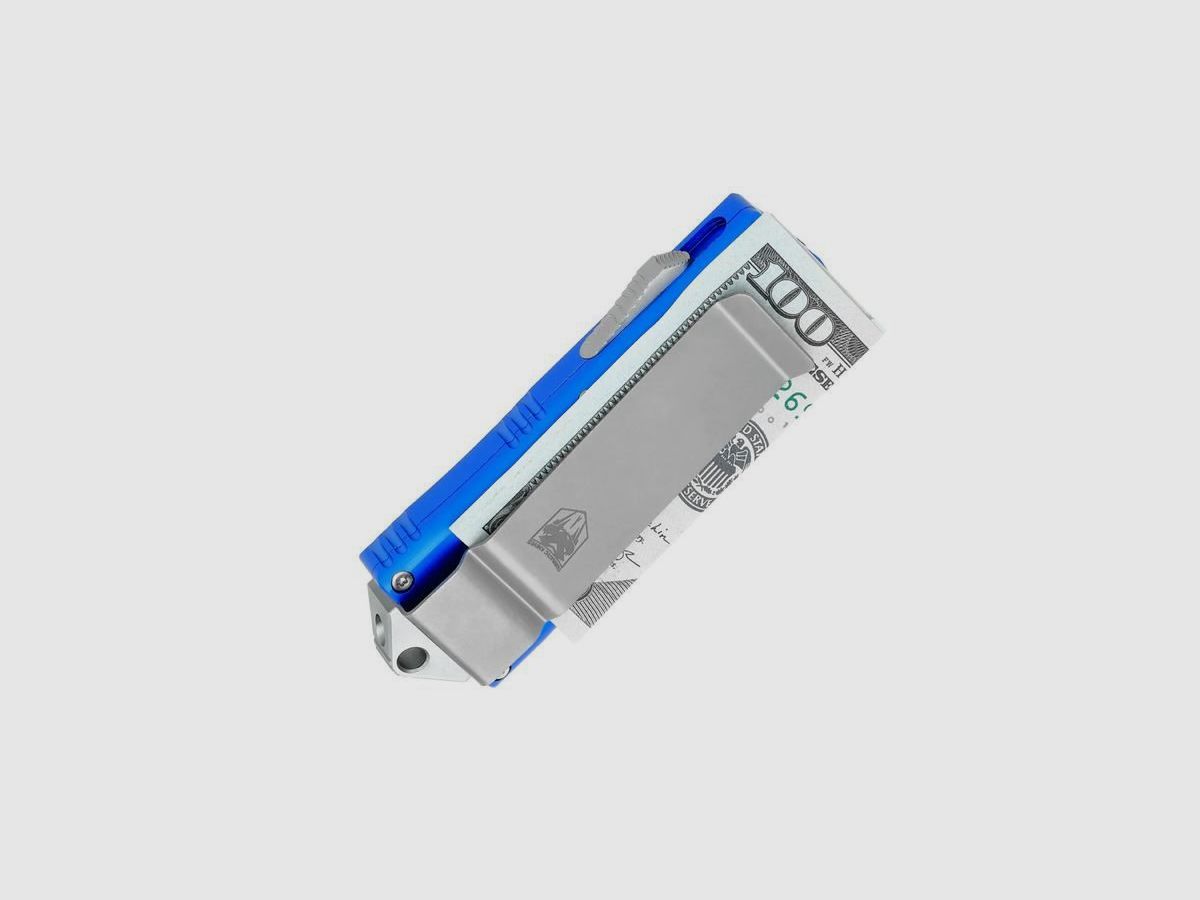 CobraTec OTF Money Clip blau Automatikmesser OTF mit Dolchklinge, Bild 4 von 12