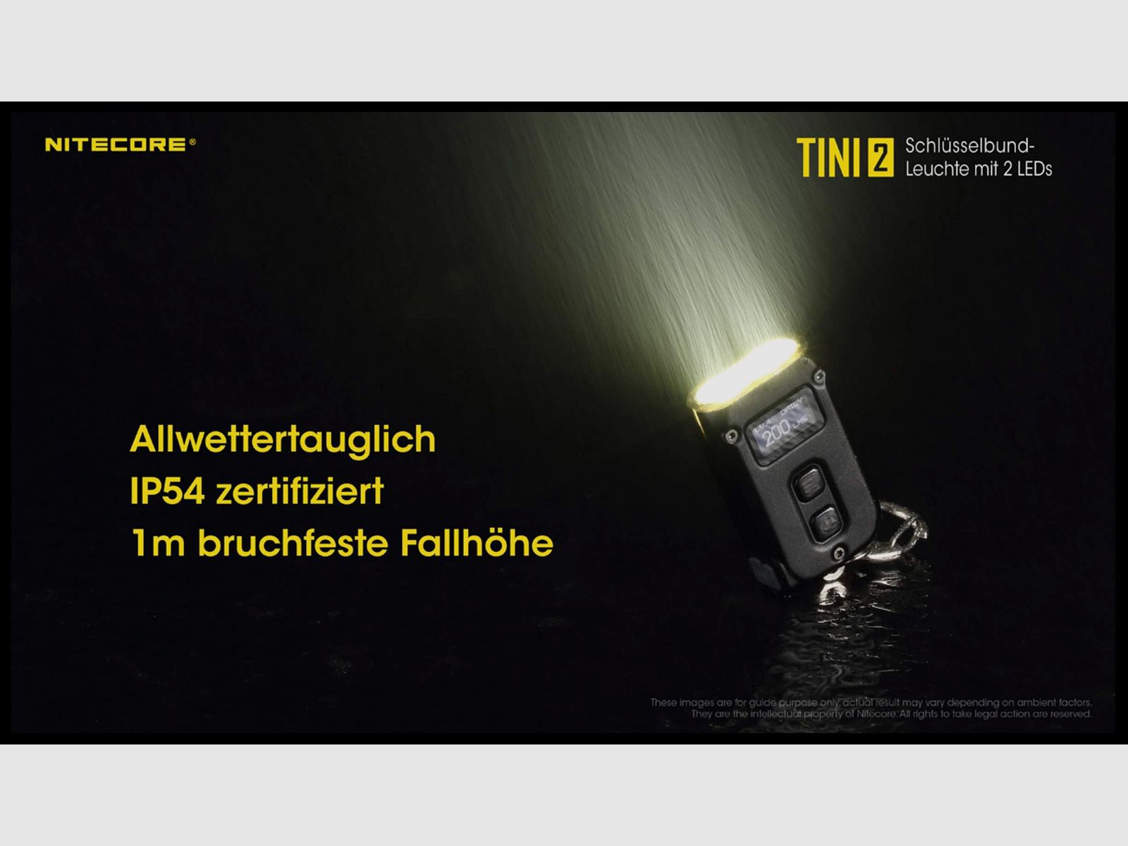 Nitecore TINI2 gray LED flashlight 500 lumens
