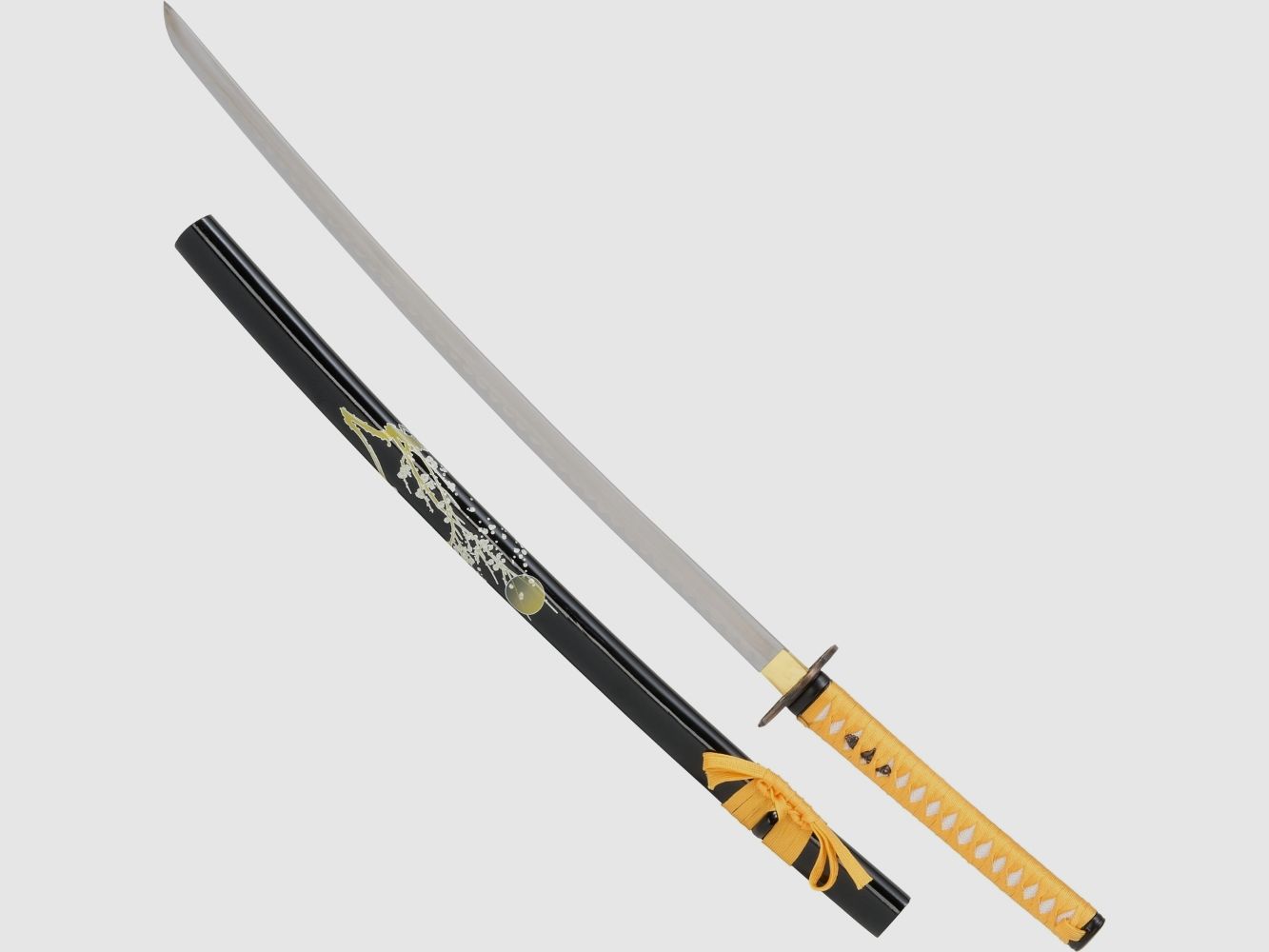 Samuraischwert Cheeba Orange mit Blten Muster