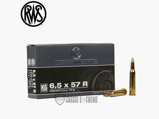 20 nabojów RWS kal. 6.5X57 R 127gr KS