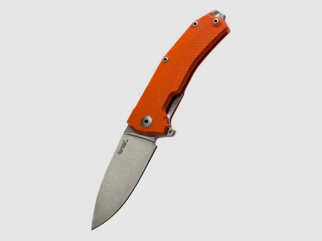 Lionsteel KUR Taschenmesser Sleipner G10 Orangener Griff