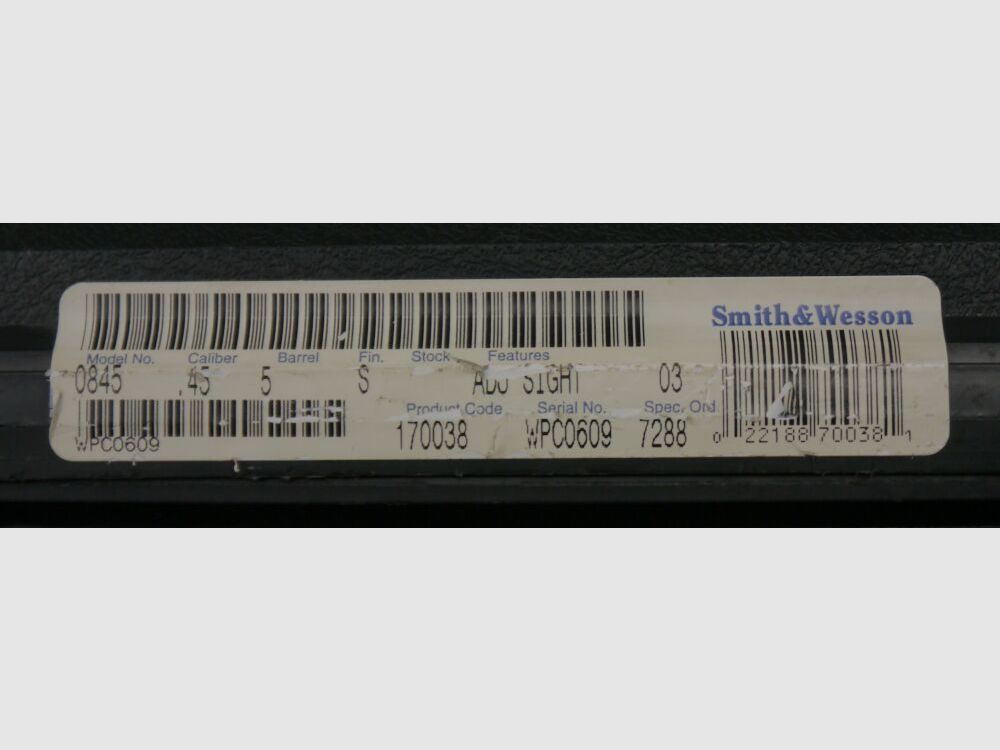 Smith & Wesson 845 .45 Target Champion Performance Center