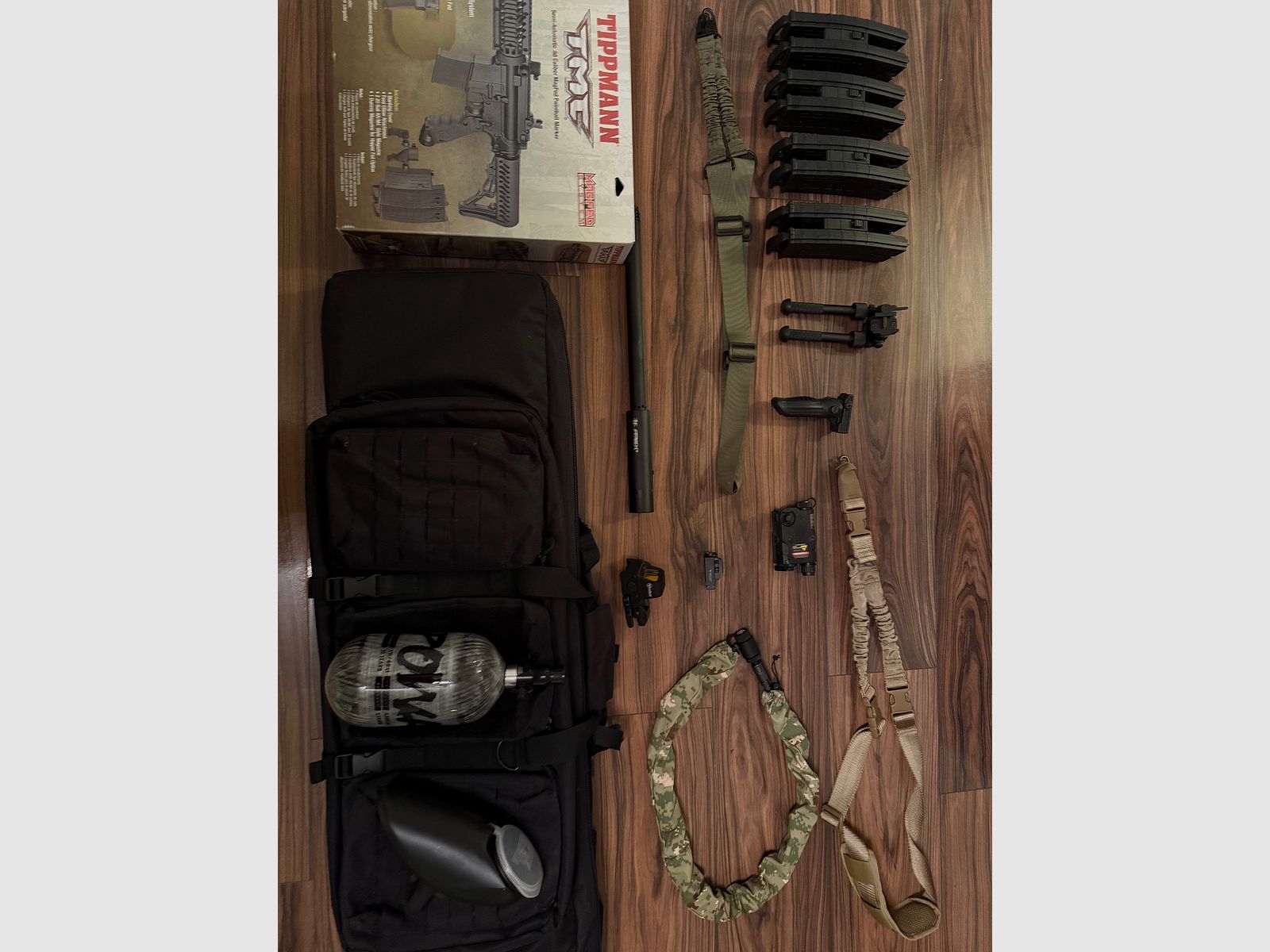 TIPPMANN TMC Set(2x GESPIELT) + ZUBEHÖR MAGFED