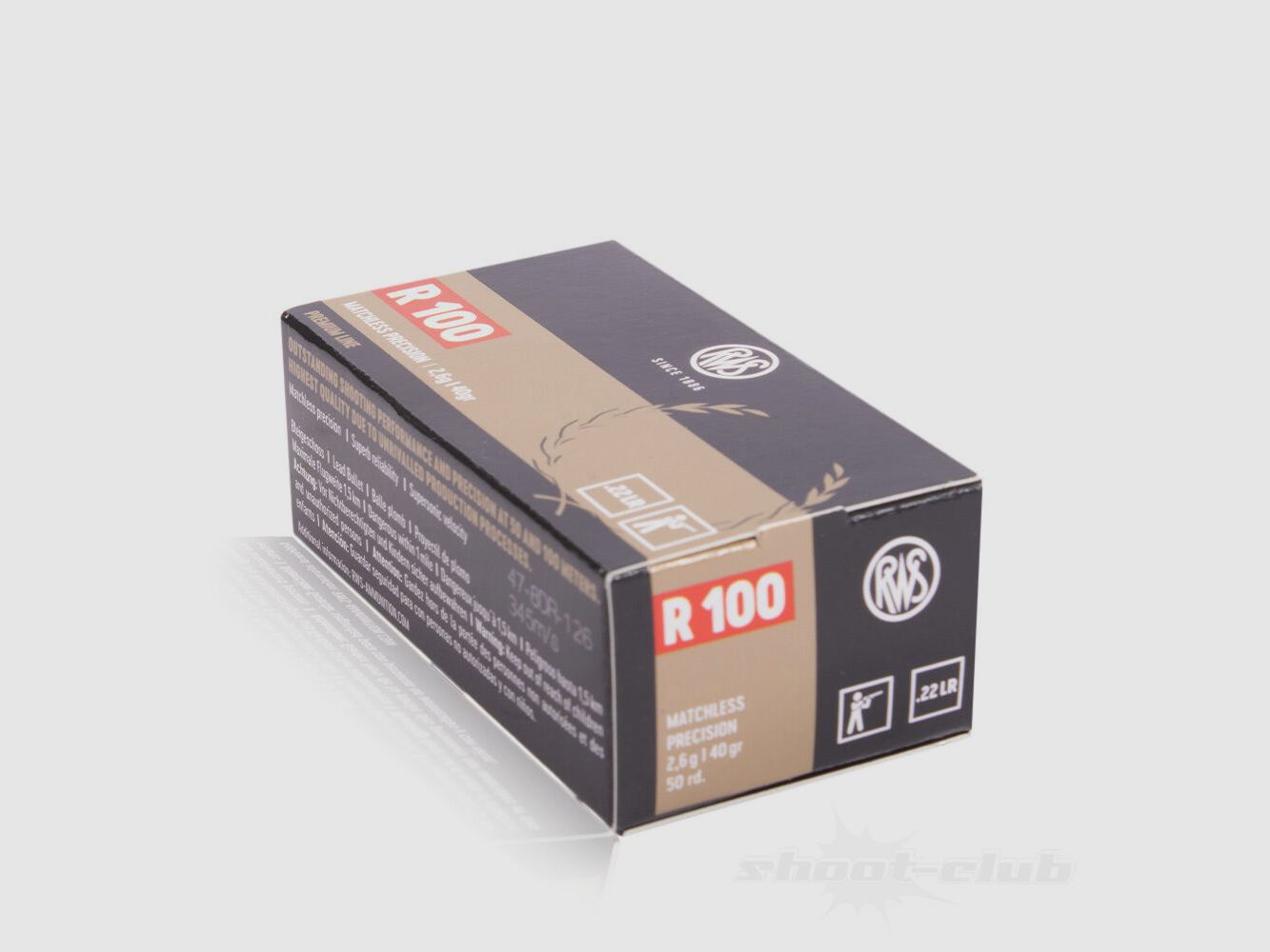 RWS R100 LRN 40grs 50St .22lr