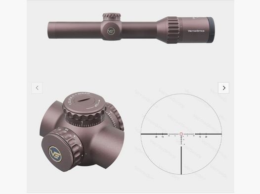 Vector Optics SCOC-34 Continental x6 Zielfernrohr 1-6x24 Coyote FDE - Montage für 21mm Picatinny/Weaver