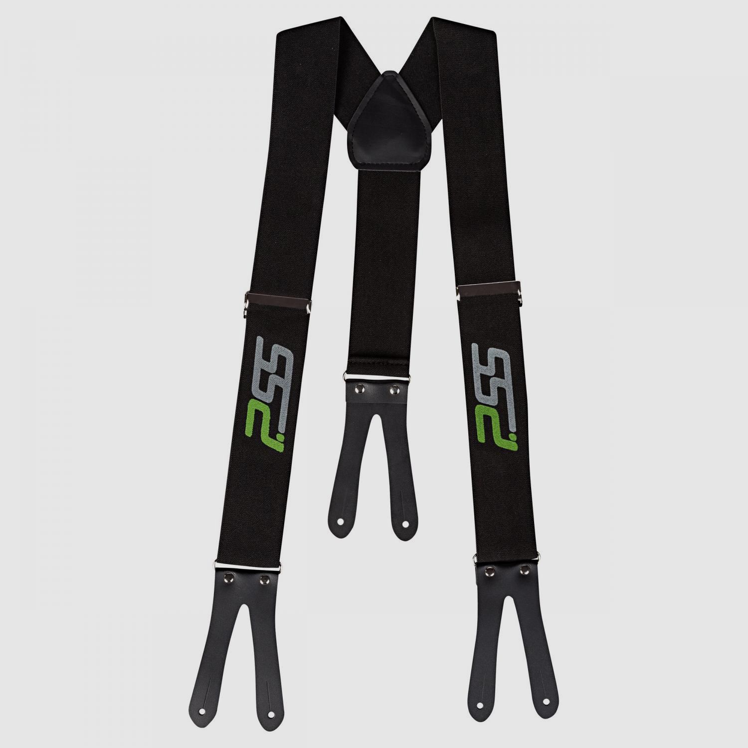 Classic Hosenträger Unisex, zum Knöpfen (Schwarz)
