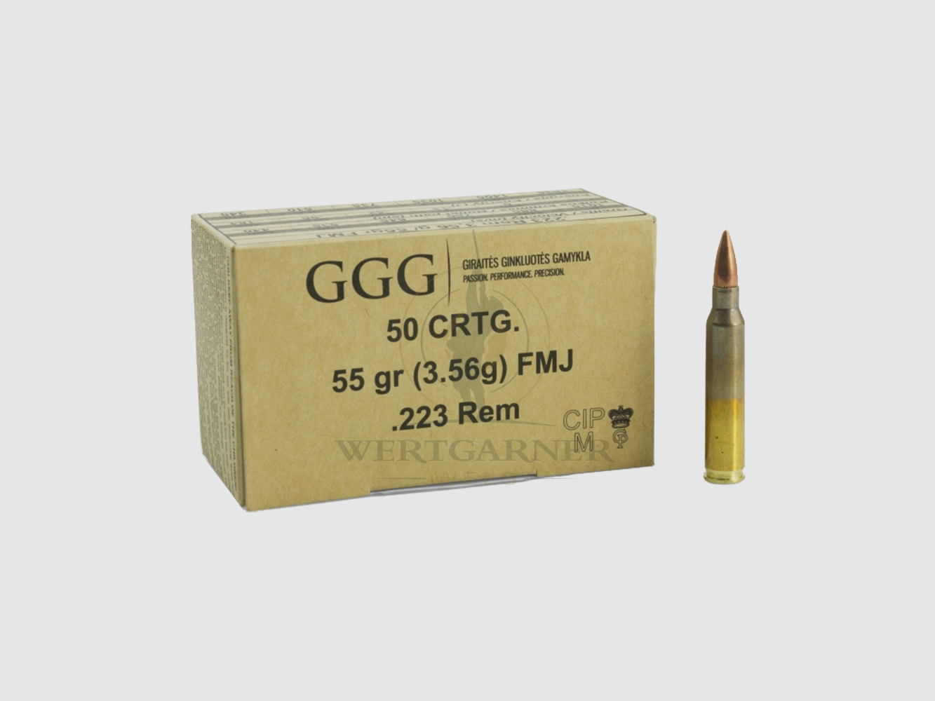 GGG .223 Rem. FMJ 55gr/3,56g 50Stk.
