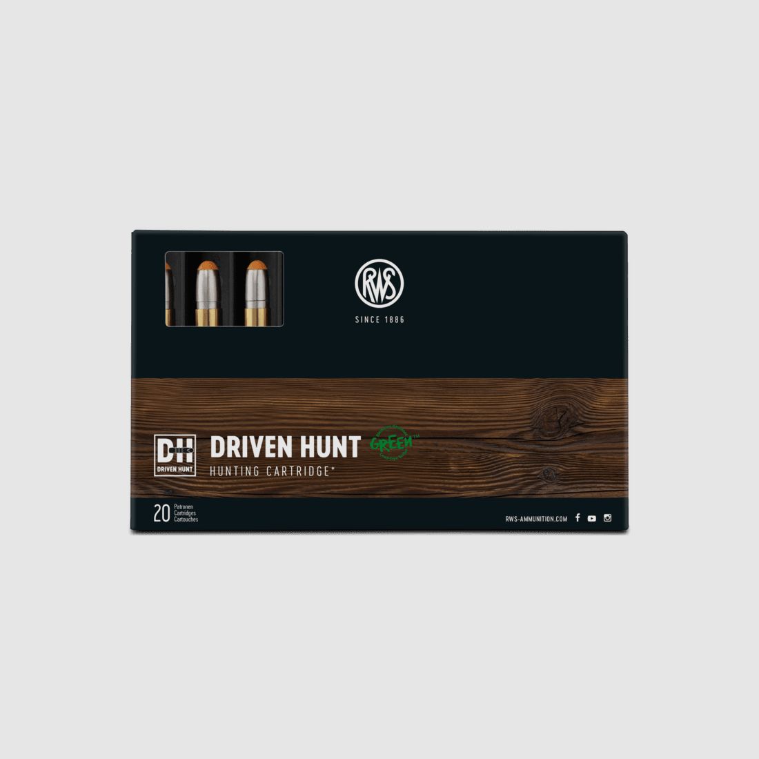 RWS Driven Hunt Kal. 8x57 IS 160 gr. / 10,4g - 20 Stk.