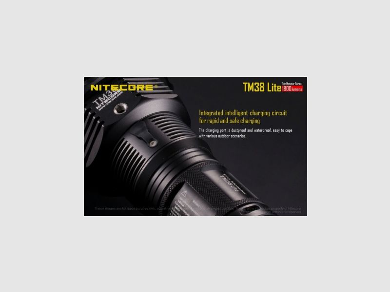 Lampe torche Nitecore TM38 LITE Tiny Monster 38 1800L, image 13 sur 25