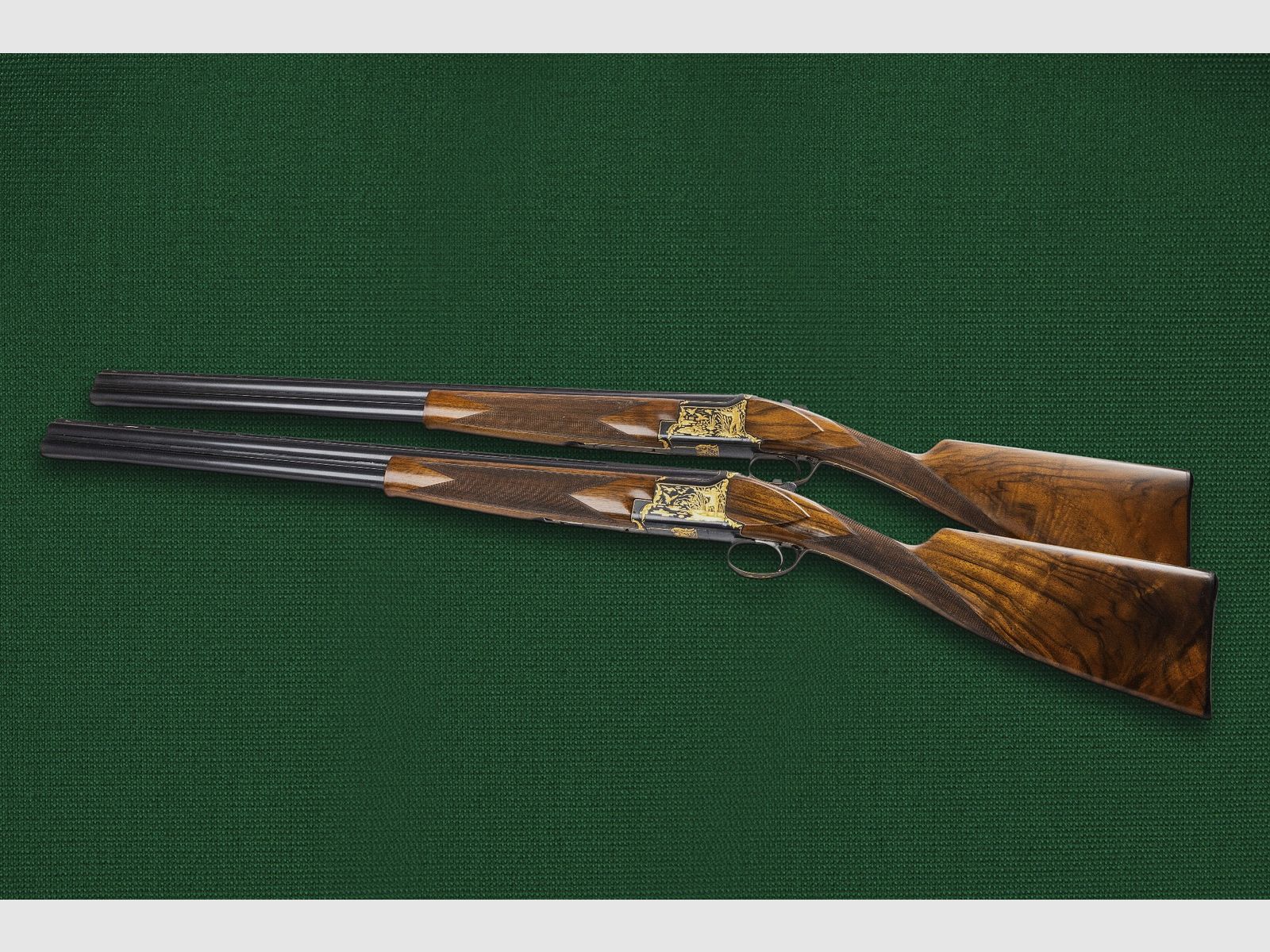 2 Browning B25 / FCS 25 Luxus-Flinten – Goldgravur – Sammlerzustand – Zertifikat