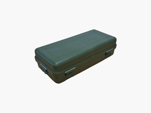 Small plastic case 26x12x7 cm green