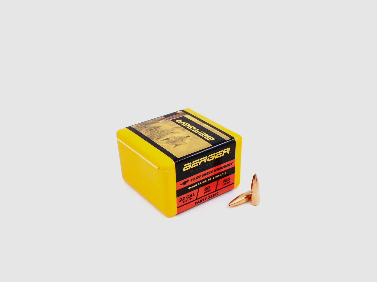 Proiettile Berger .22 FB Varmint 60GR 100 Pezzi