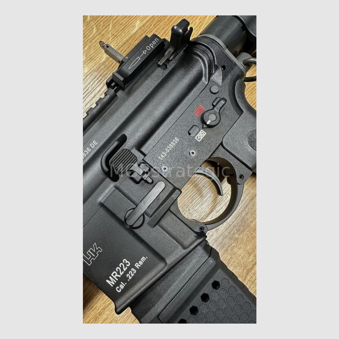Heckler & Koch MR223 A3 Slim-Line 11" barrel - semi-automatic rifle .223Rem including ASE UTRA Dual 556-Short-QM2 Gen2 Cerakote silencer - civilian version HK416 / G95K / G38 / with upgrades