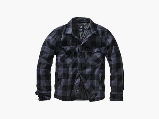 Brandit Brandit Hemd Lumberjacket schwarz grau