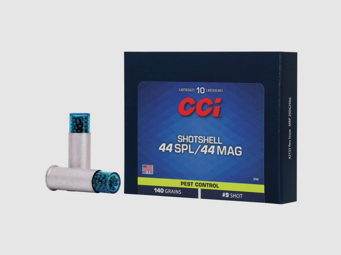 CCI Schrotpatrone .44RemMag, No. 9, 140gr (auch für .44 S&W Special geeignet) VE10