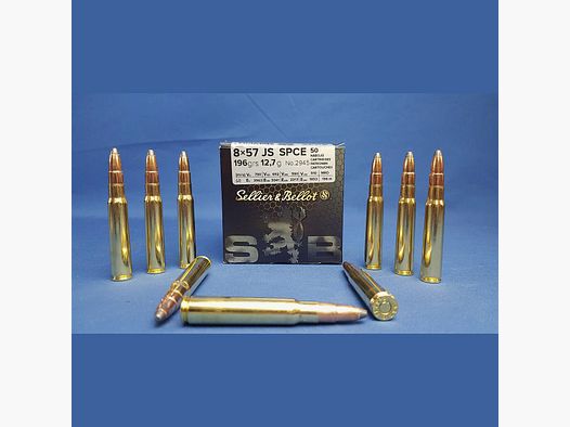 Sellier&Bellot 8x57IS Teilmantel SPCE 196grs 12,7g