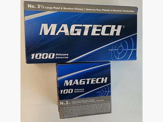 Magtech 2½ Large Pistol LP Zündhütchen - 100Stk. 