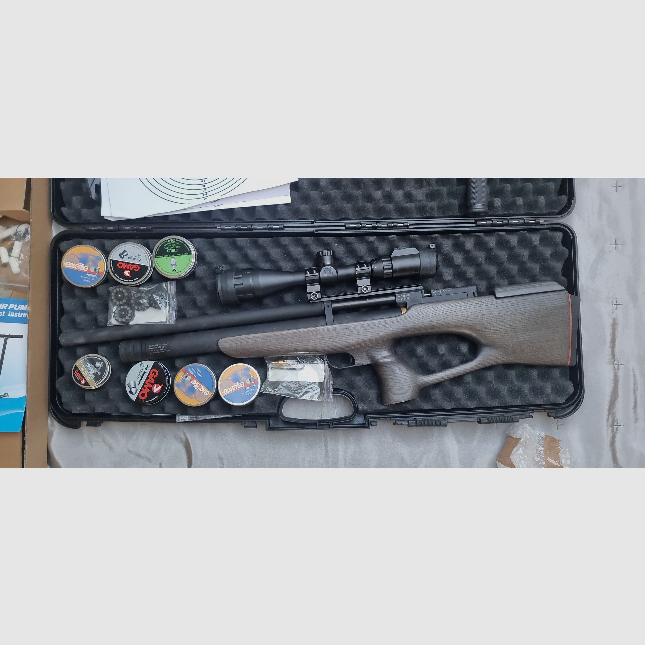 Reserviert Zbroia Kozak Pressluftgewehr Bullpulp mit  4 Magazinen, Pumpe usw