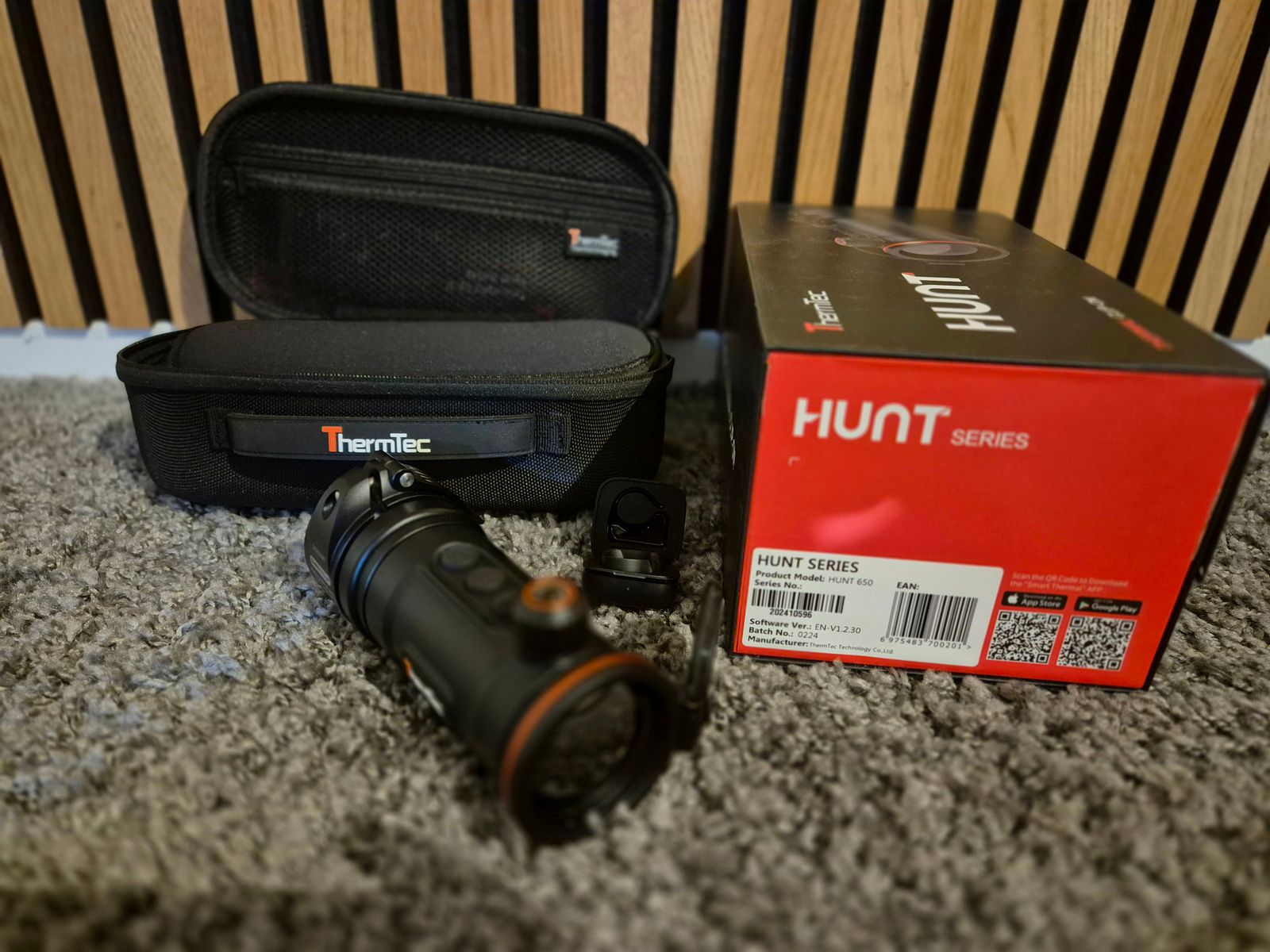Thermtec Hunt 650 Clip On thermal imaging attachment including SmartClip adapter 56mm