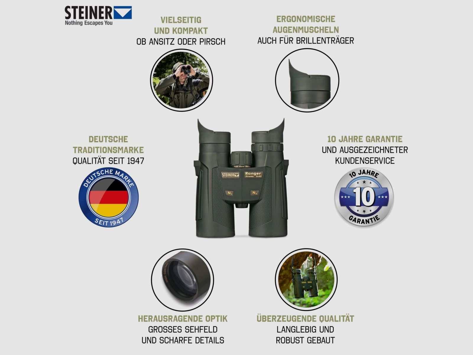 STEINER Fernglas RANGER Xtreme 8x42