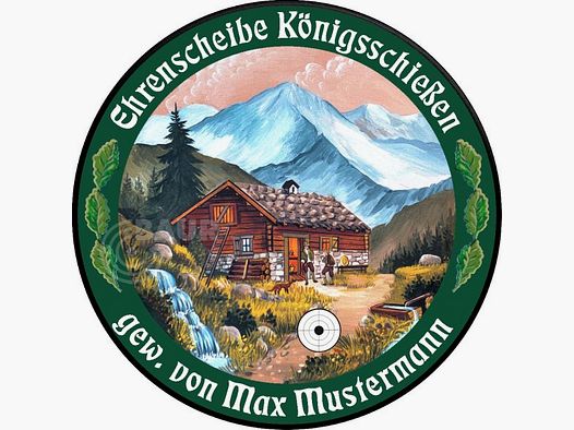 Schützenscheibe ECO-LINE Motiv 055