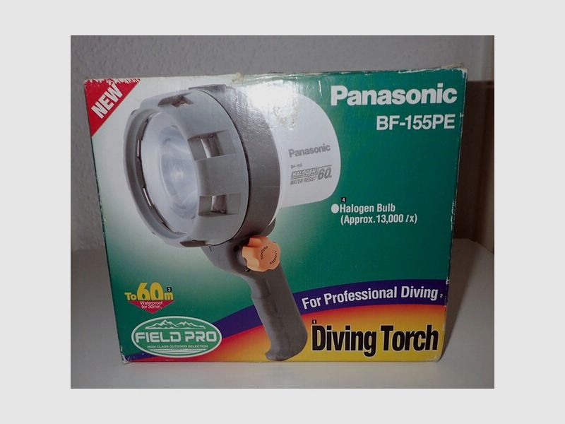Taschenlampe, Outdoor, Unterwasser, Panasonic BF-155PE, neu!