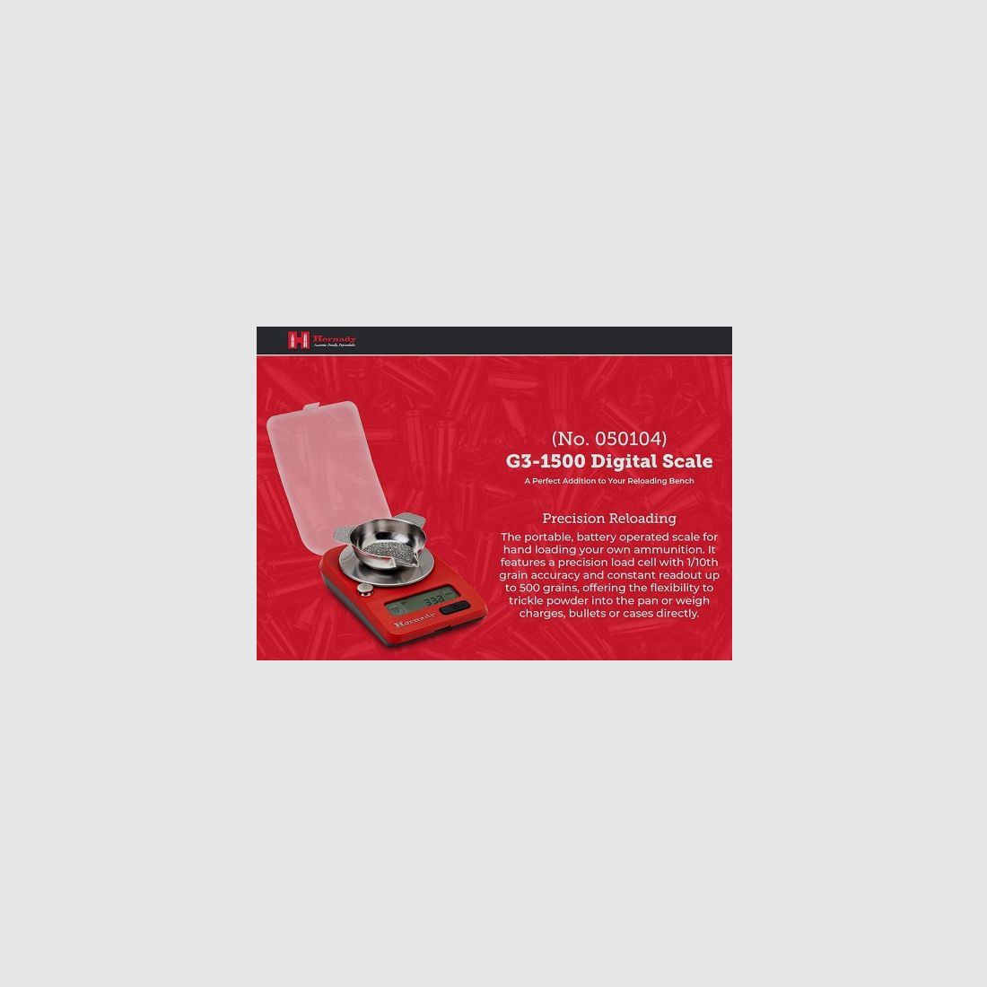 Hornady Electronic Powder Scale G3-1500 #50104