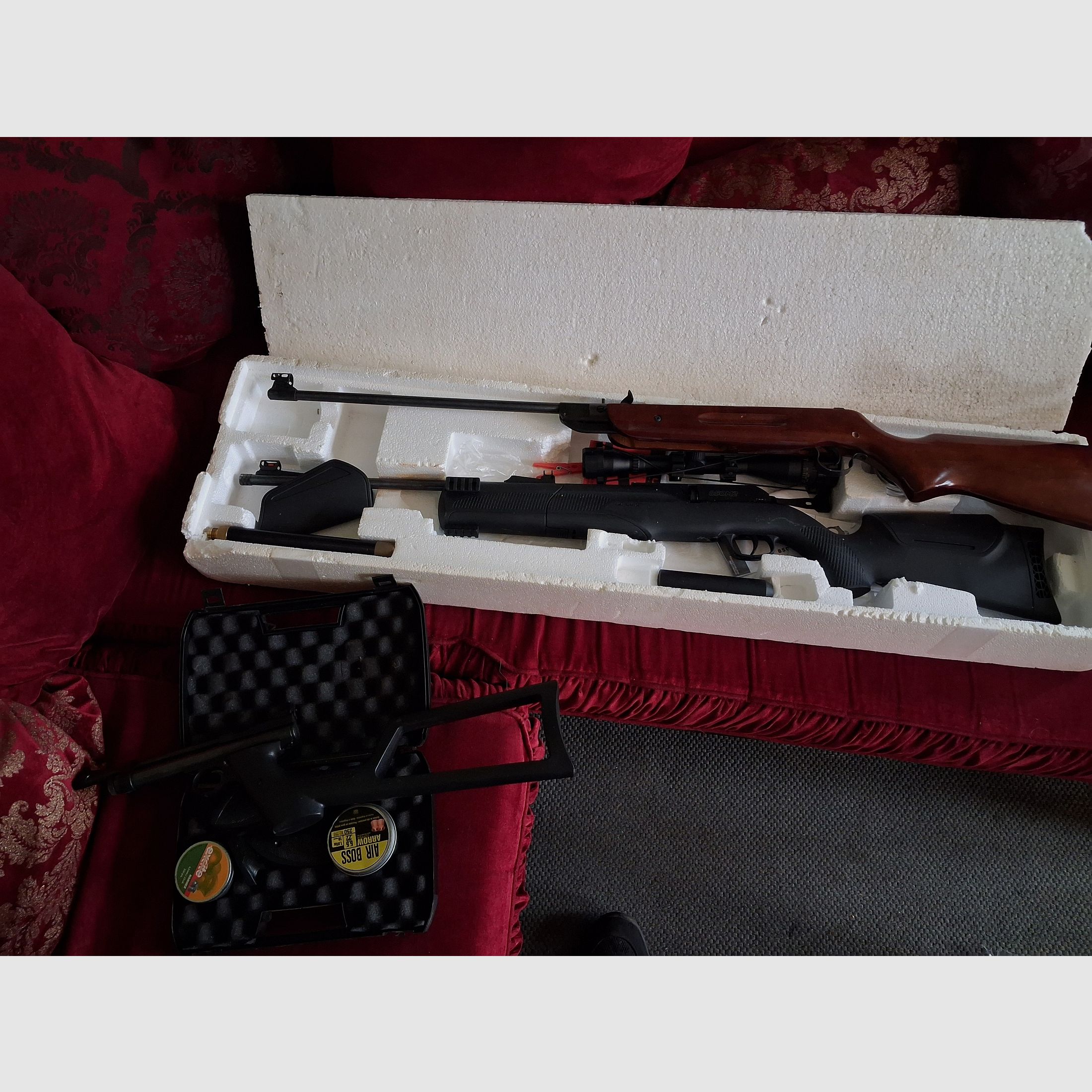Verkaufe co2 Waffen Set und ein Knick lauf 