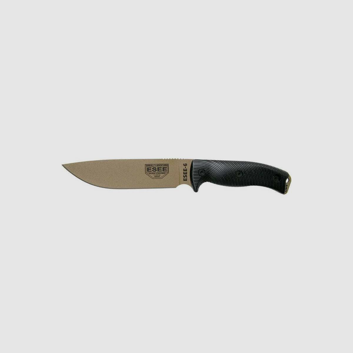 Feststehende Messer ESEE-6 - Klinge Dark Earth - Schwarz ESEE
