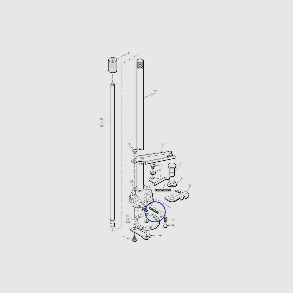Eemann Tech Locator Tab Feder 13624 für Dillon XL650 - 750 - 1050 - 1100, Bild 3 von 3
