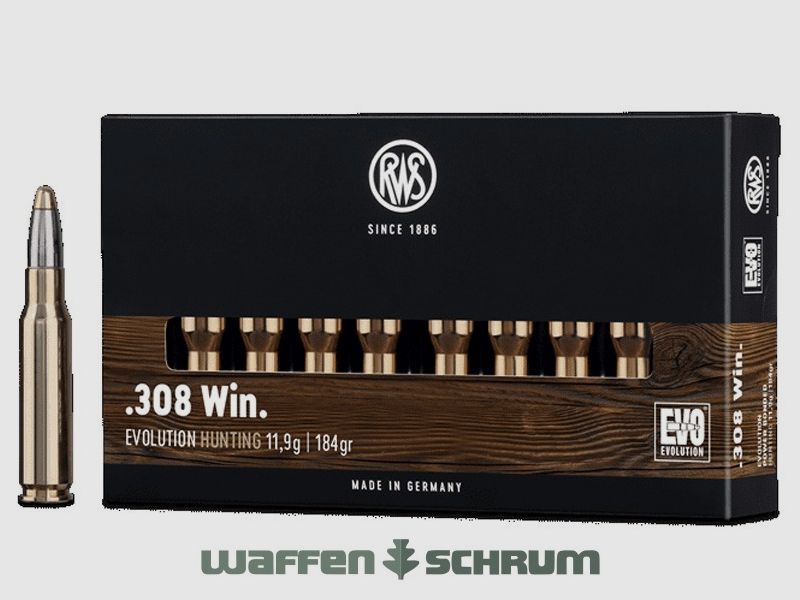 RWS EVO 11,9g - 184gr .308Win