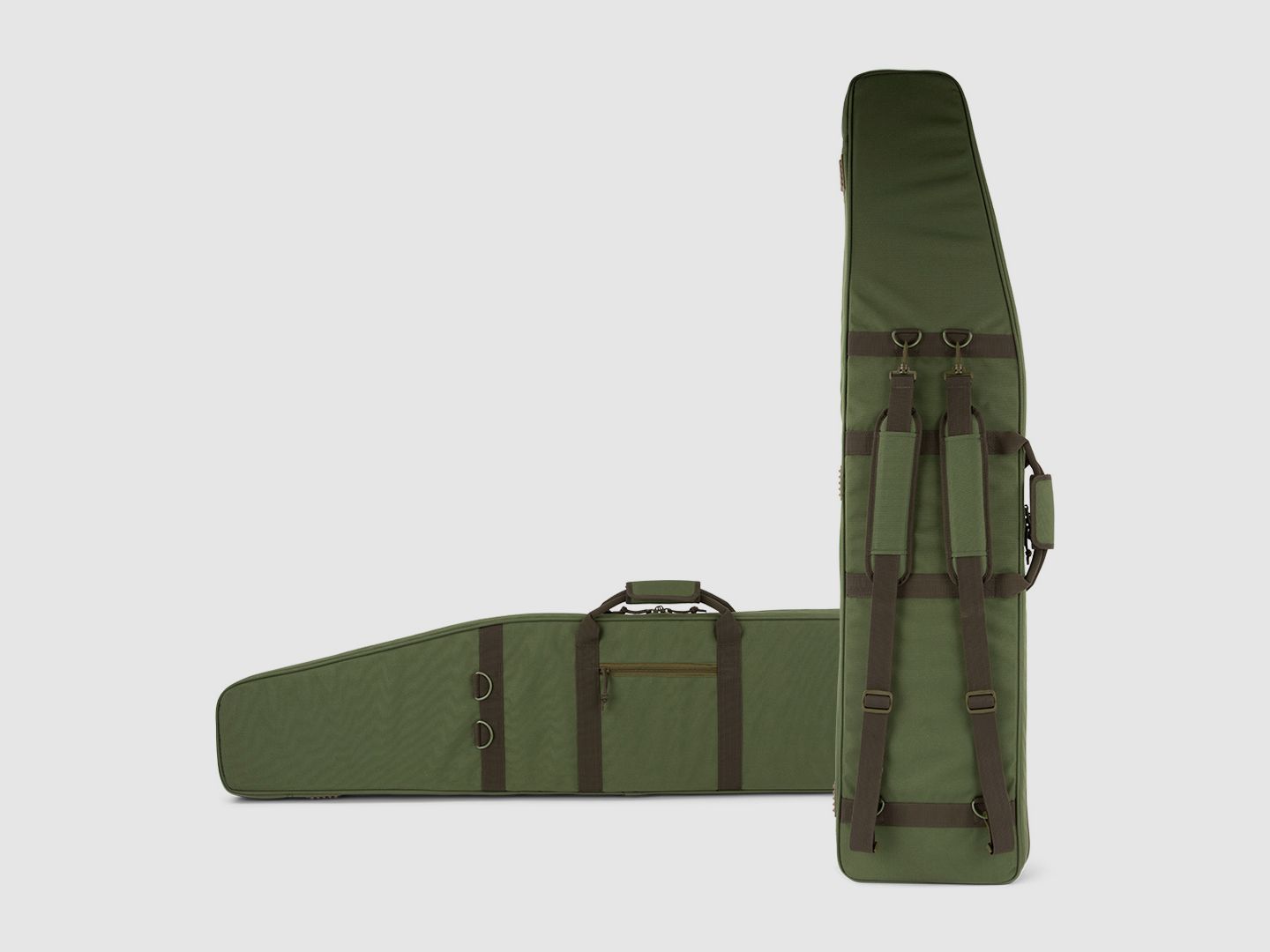 Winter Waffentasche 130 cm – 1000D (laut Grafik), abschließbar, Rucksackgurte (Forest) – JM-W5-RIFLE