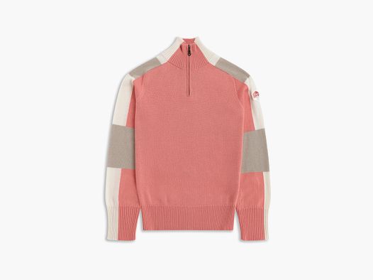 Bergans Lyderhorn Half-Zip Wollpullover Damen Light Weathered Red/Beige L